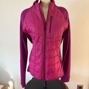Smartwool Quilted Jacket Merino Wool PhD Smartloft Divide Pink Full Zip